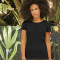 Black - Back - Fruit Of The Loom Womens-Ladies Short Sleeve Lady-Fit Original T-Shirt