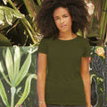 Classic Olive - Back - Fruit Of The Loom Womens-Ladies Short Sleeve Lady-Fit Original T-Shirt
