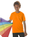 Orange - Back - Fruit Of The Loom Childrens-Kids Original Short Sleeve T-Shirt