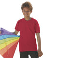 Brick Red - Back - Fruit Of The Loom Childrens-Kids Original Short Sleeve T-Shirt