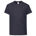Navy - Front - Fruit Of The Loom Childrens-Kids Original Short Sleeve T-Shirt