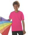 Fuchsia - Back - Fruit Of The Loom Childrens-Kids Original Short Sleeve T-Shirt