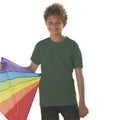 Bottle Green - Back - Fruit Of The Loom Childrens-Kids Original Short Sleeve T-Shirt