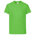 Lime - Front - Fruit Of The Loom Childrens-Kids Original Short Sleeve T-Shirt