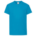 Azure Blue - Front - Fruit Of The Loom Childrens-Kids Original Short Sleeve T-Shirt