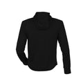 Black - Back - Tombo Teamsport Womens-Ladies Lightweight Running Hoodie With Reflective Tape