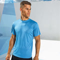 Sapphire - Back - Tri Dri Mens Short Sleeve Lightweight Fitness T-Shirt