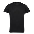 Black - Front - Tri Dri Mens Short Sleeve Lightweight Fitness T-Shirt