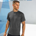 Charcoal - Back - Tri Dri Mens Short Sleeve Lightweight Fitness T-Shirt