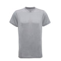 Silver Melange - Front - Tri Dri Mens Short Sleeve Lightweight Fitness T-Shirt