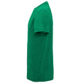 Forest Green- Black Melange - Side - Tri Dri Mens Short Sleeve Lightweight Fitness T-Shirt