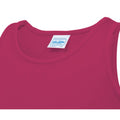 Hot Pink - Side - AWDis Just Cool Childrens-Kids Plain Sleeveless Vest Top