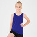 Royal Blue - Back - AWDis Just Cool Childrens-Kids Plain Sleeveless Vest Top