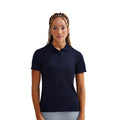 French Navy - Side - Tri Dri Womens-Ladies Panelled Short Sleeve Polo Shirt