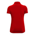Fire Red - Back - Tri Dri Womens-Ladies Panelled Short Sleeve Polo Shirt