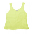 Lime - Front - Brave Soul Womens-Ladies Tayla Sheer Loose Fit Sleeveless Summer Vest