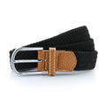 Black - Front - Asquith & Fox Mens Woven Braid Stretch Belt
