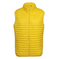 Bright Yellow - Front - 2786 Mens Tribe Fineline Padded Gilet-Bodywarmer