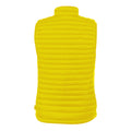 Bright Yellow - Back - 2786 Mens Tribe Fineline Padded Gilet-Bodywarmer