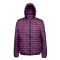 Mulberry - Front - 2786 Mens Honeycomb Padded Hooded Jacket