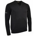 Black - Front - Glenmuir Lomond V-Neck Lambswool Sweater - Knitwear