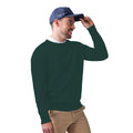 Bottle Green - Back - Glenmuir Morar Mens Crew Neck Sweater