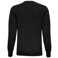 Black - Back - Asquith & Fox Mens Cotton Rich V-Neck Sweater