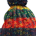 Morning Frost - Back - Beechfield Unisex Adults Corkscrew Knitted Pom Pom Beanie Hat