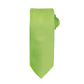 Lime - Front - Premier Mens Micro Waffle Formal Work Tie