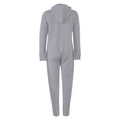 Heather Grey - Back - Skinnifit Minni Childrens-Kids Zip Up All-In-One
