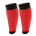 Red-Black - Back - Spiro Adult Unisex Contrast Compression Calf Guards