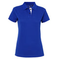 Royal- White - Front - Asquith & Fox Womens-Ladies Short Sleeve Contrast Polo Shirt