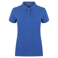 Royal - Front - Henbury Womens-Ladies Micro-Fine Short Sleeve Polo Shirt