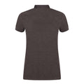 Steel Grey - Back - Henbury Womens-Ladies Micro-Fine Short Sleeve Polo Shirt