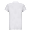 White - Back - Henbury Womens-Ladies Micro-Fine Short Sleeve Polo Shirt