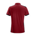 Chilli Red-Black - Back - Snickers Mens AllroundWork Short Sleeve Polo Shirt