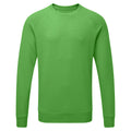 Green Marl - Front - Russell Mens HD Raglan Sweatshirt