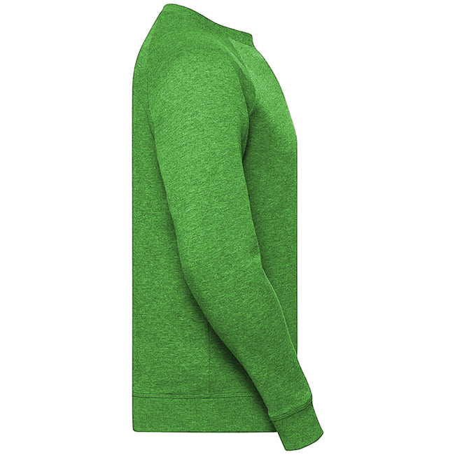 Green Marl - Back - Russell Mens HD Raglan Sweatshirt