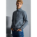 Convoy Grey - Side - Russell Mens Authentic Full Zip Jacket