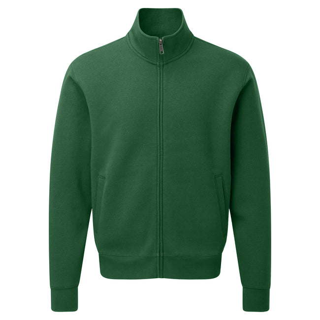 Bottle Green - Back - Russell Mens Authentic Full Zip Jacket
