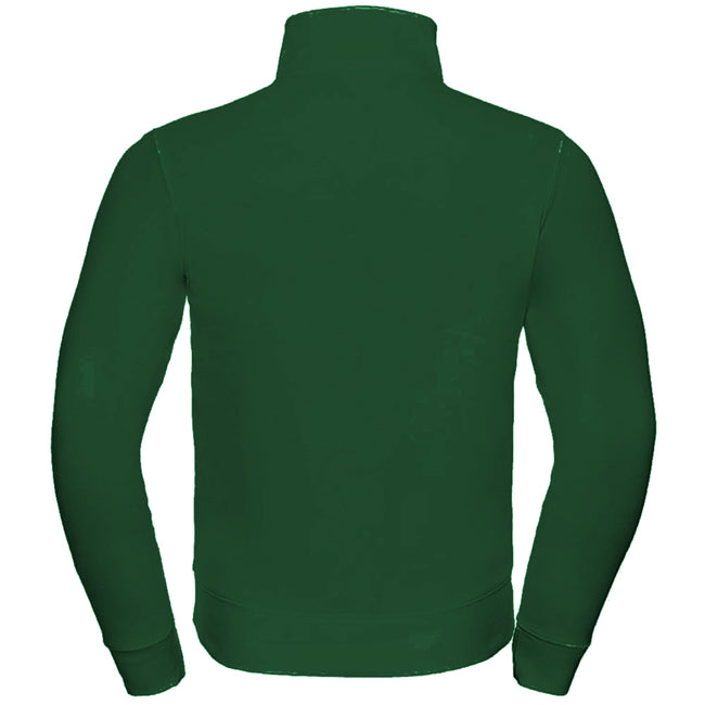 Bottle Green - Side - Russell Mens Authentic Full Zip Jacket