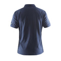 Navy - Back - Craft Mens Classic Pique Short Sleeve Polo Shirt