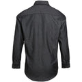 Black Denim - Side - Premier Mens Jeans Stitch Long Sleeve Denim Shirt