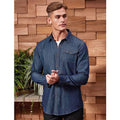 Indigo Denim - Side - Premier Mens Jeans Stitch Long Sleeve Denim Shirt