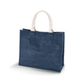 Midnight Blue - Front - Kimood Womens-Ladies Jute Beach Bag