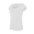 White - Front - Kariban Womens-Ladies Boat Neck Short Sleeve T-Shirt