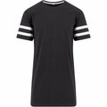 Black-White - Front - Build Your Brand Unisex Stripe Jersey Short Sleeve T-Shirt