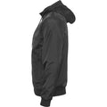 Black-Black - Side - Build Your Brand Mens Zip Up Wind Runner Jacket