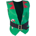 Elf Green - Front - Christmas Shop Festive Waistcoat