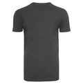 Charcoal - Back - Build Your Brand Mens T-Shirt Round Neck